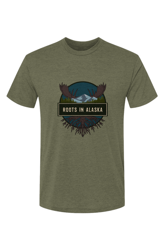 Roots In Alaska Triblend Short Sleeve Crew