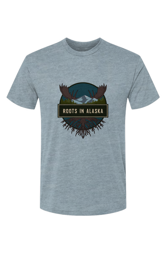 Roots In Alaska Triblend Short Sleeve Crew